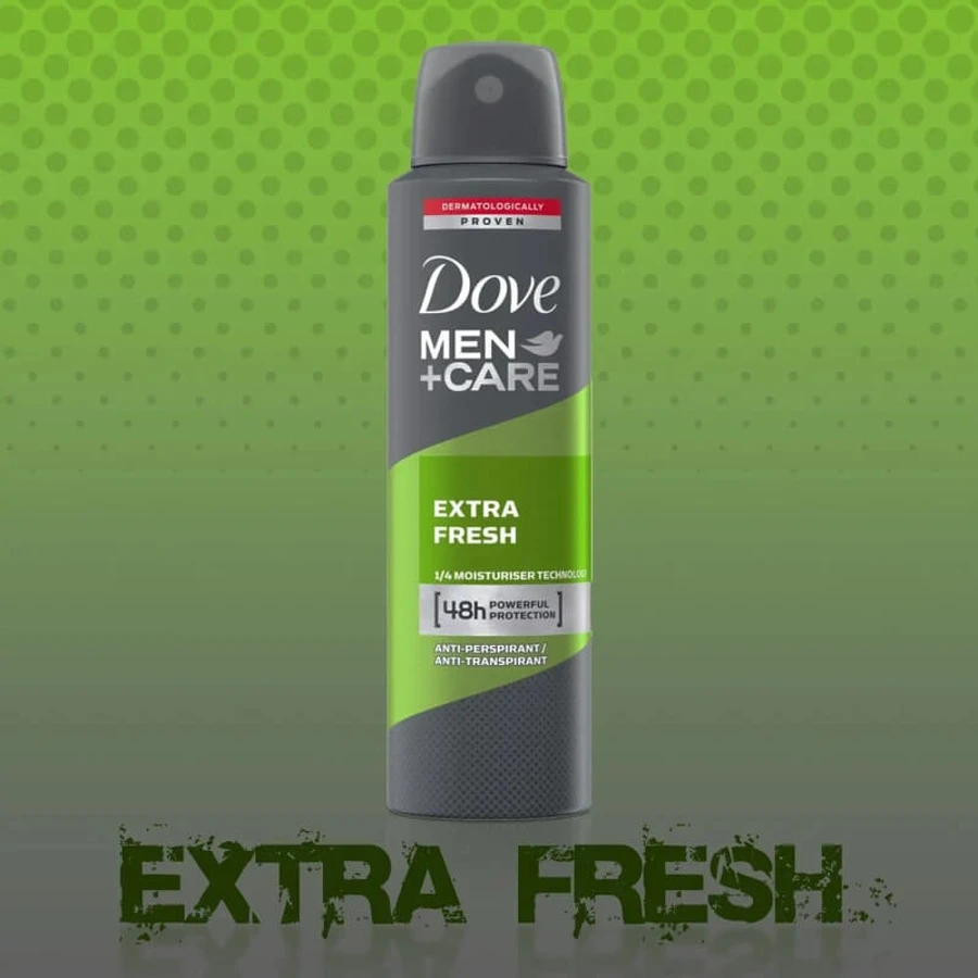 Dove Men+care Extra Fresh - Déodorant anti-transpirant en spray, 150 ml