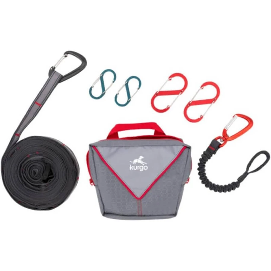 Sistema de sujeción Kurgo Ridgeline: kit de anclaje con tirolina de 9 metros para perros