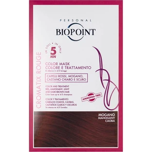 Soin colorant Biopoint Chromatix : masque de coloration en 5 minutes, 30 ml, teinte « Mahogany »