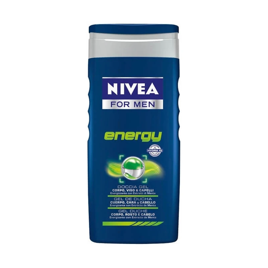 Gel de ducha Energy de Beiersdorf AG para hombre, 250 ml (etiqueta rayada)