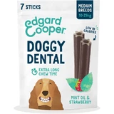 Edgard & Cooper Doggy Dental - Barritas dentales de origen vegetal para perros de tamaño mediano, fresa y menta, 160 g