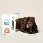 Edgard & Cooper Doggy Dental - Plantaardige tandverzorgingssticks voor middelgrote honden, aardbei en munt, 160 g