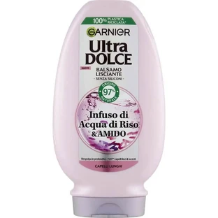 Garnier Ultra Gentle con agua de arroz y almidón - Acondicionador suavizante 200 ml