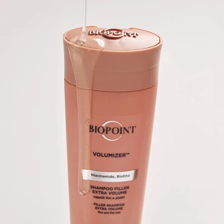 Biopoint Volumizer - Champú voluminizador para cabello fino y sin volumen, 200 ml