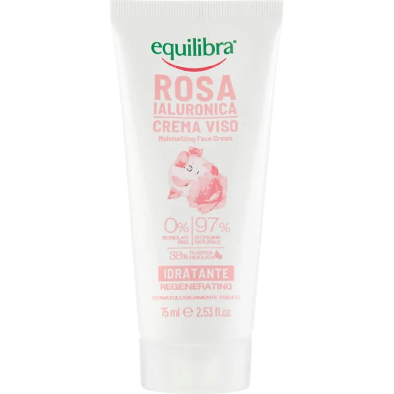 Equilibra Hyaluronic Rose - Moisturizing Face Cream 75 ml