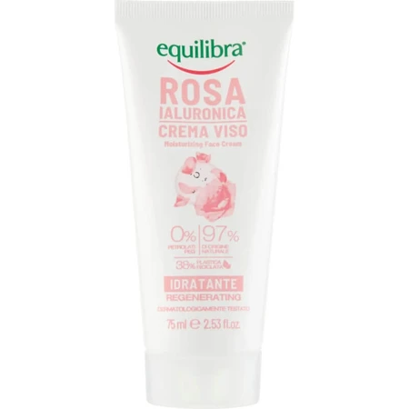 Equilibra Hyaluronic Rose - Moisturizing Face Cream 75 ml