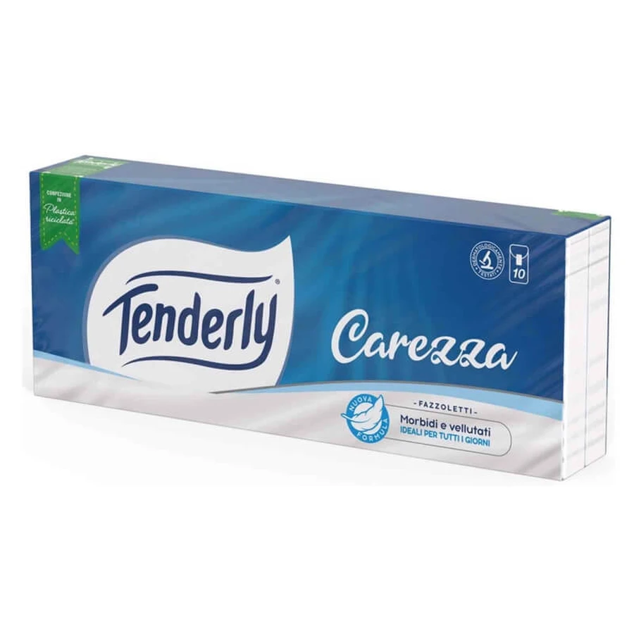 Tenderly Carezza - 10 pakjes met elk 9 drielaagse tissues