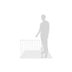 Abus Sicherheitsgitter – für Türen und Treppen, verstellbar von 60 bis 107 cm