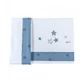 Collection Picci Star - Ensemble complet pour lit bébé - 2 draps + 1 taie d'oreiller - bleu clair