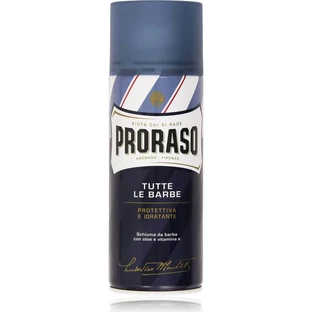 Proraso für alle Barttypen – Pflegender und regenerierender Rasierschaum mit Kakaobutter und Sheabutter, 400 ml