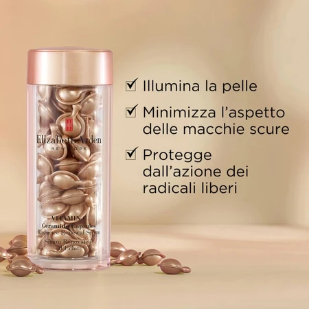 Cápsulas de vitamina C y ceramidas de Elizabeth Arden - Tratamiento antienvejecimiento, 60 cápsulas