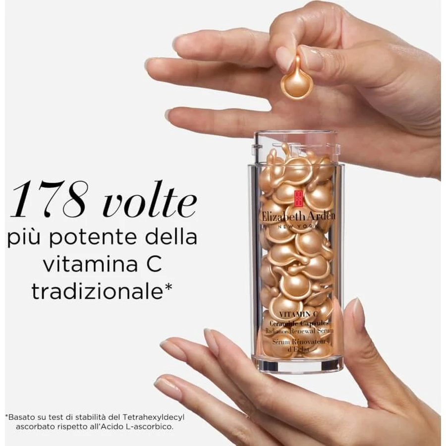 Cápsulas de vitamina C y ceramidas de Elizabeth Arden - Tratamiento antienvejecimiento, 60 cápsulas