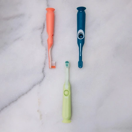Suavinex - Manual Toothbrush for Kids Ages 2–6, Light Blue