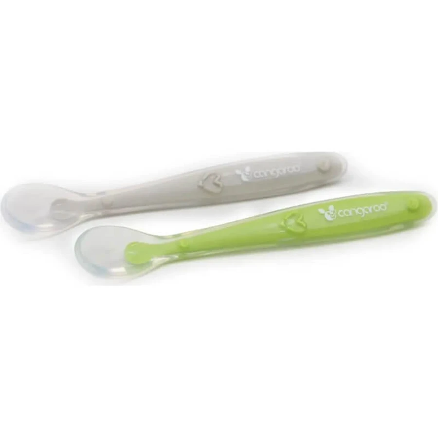 Cangaroo 2 Silicone Spoons for Babies 6m+