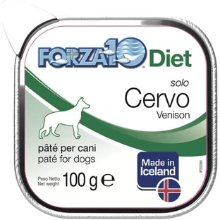 Forza10 Forza 10 Diet – numai carne de cerb – hrană completă pentru câini cu intoleranțe alimentare, 100 gr