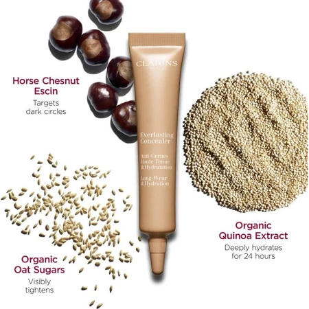 Clarins Everlasting Concealer - Long-Lasting &amp; Moisturizing Concealer No. 02 Light Medium