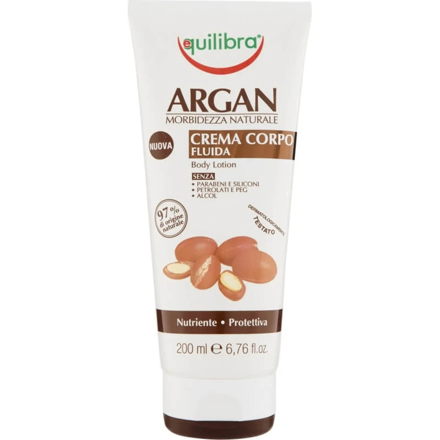 Equilibra Argan - Crème fluide pour le corps 200 ml