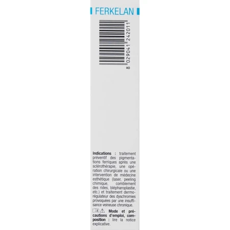 Bionike Ferkelan - Hydrogel pour la chélation de la pigmentation par la sidérine, 15 ml