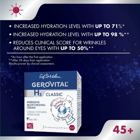  Gerovital H3 Classic Intensive Feuchtigkeitscreme, 50 ml, Farmec