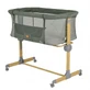 Cuna ajustable antirreflujo Cangaroo Aura Next2Me, 0–9 kg, verde