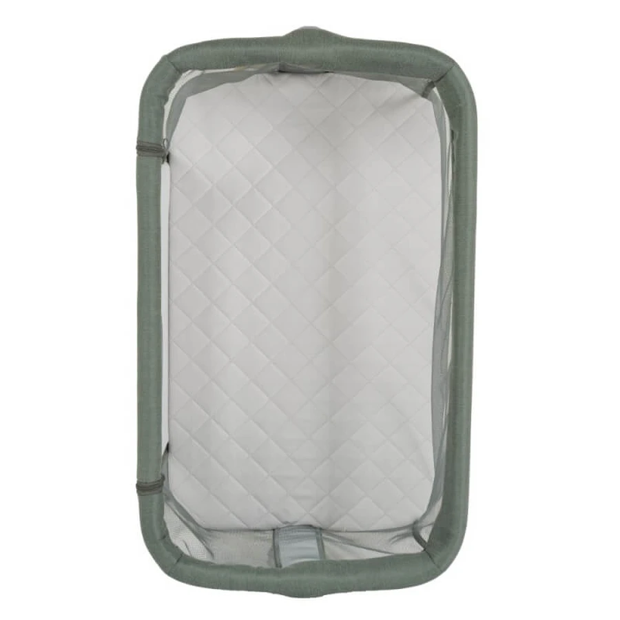 Cuna ajustable antirreflujo Cangaroo Aura Next2Me, 0–9 kg, verde