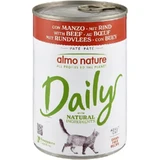 Almo Nature Daily Adult Cat Beef – Alleinfuttermittel für ausgewachsene Katzen, 400 g