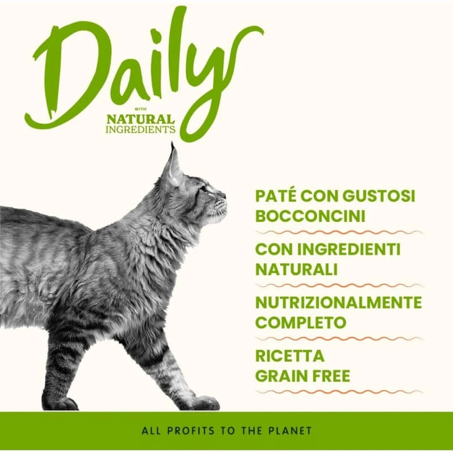 Almo Nature Daily Adult Cat Beef - Alimento completo para gatos adultos, 400 g