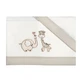 Andy &amp; Helen Bedding Set for Convertible Crib with Elephant and Giraffe Embroidery - Beige