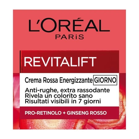 L'Oréal Paris Revitalift Red – energetyzujący krem na dzień – przeciwzmarszczkowy, intensywnie ujędrniający, 50 ml: ceny i cechy