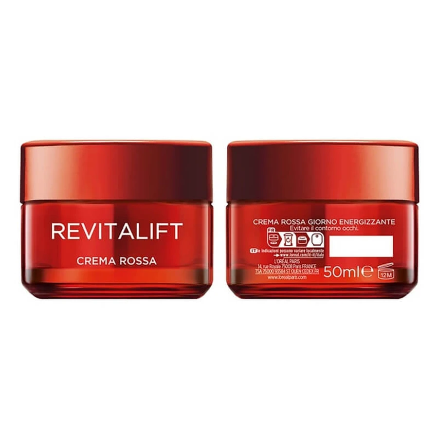 L'Oréal Paris Revitalift Red – energetyzujący krem na dzień – przeciwzmarszczkowy, intensywnie ujędrniający, 50 ml: ceny i cechy