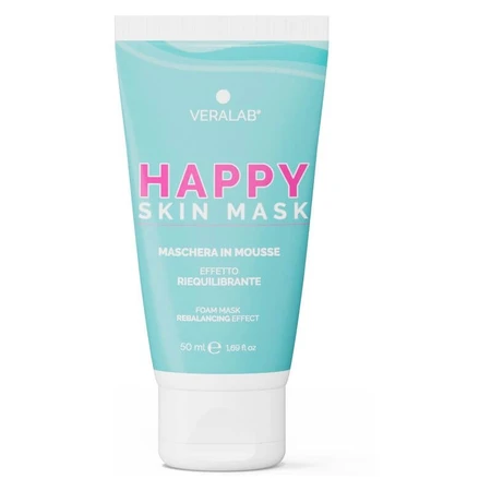 Veralab Happy Skin Mask - Verhelderende, balancerende en verzachtende gezichtsmousse, 50 ml