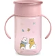 Suavinex My Family 360° Trinklernbecher ab 12 Monaten – 340 ml Trinklernbecher – Rosa