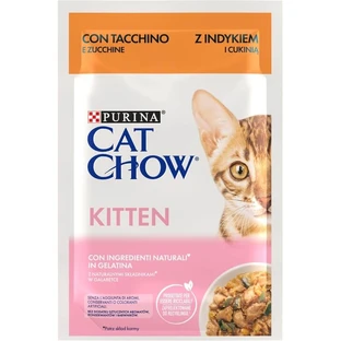 Purina Cat Chow Kitten Dinde & Courgette - Nourriture humide pour chatons, 85 g