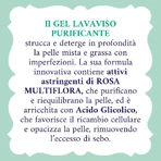 Gel nettoyant purifiant pour le visage à l'eau de rose, 200 ml