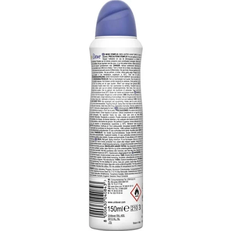 Dove Original - Desodorante en spray sin alcohol, 150 ml