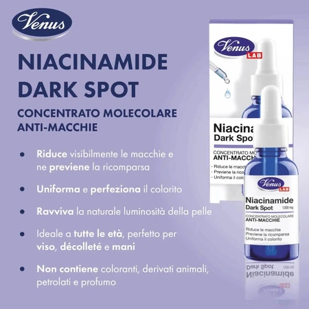Venus Niacinamida para las manchas oscuras - Concentrado molecular antimanchas 30 ml