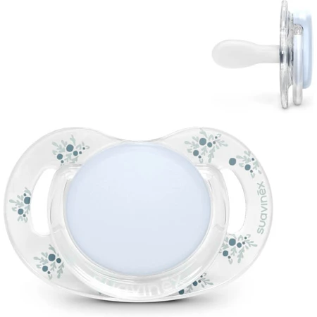 Suavinex Poetry - Chupete de silicona fisiológica SX Pro, 0-6 meses, azul claro