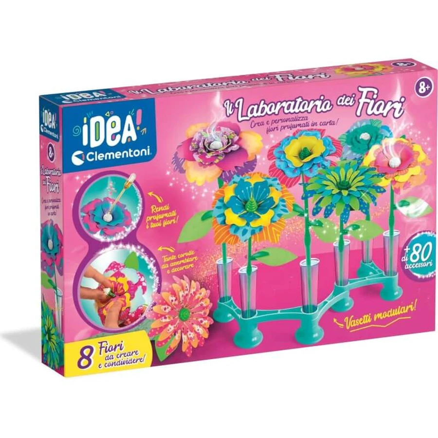 Clementoni Idea! El taller de las flores: juego creativo para niños a partir de 8 años