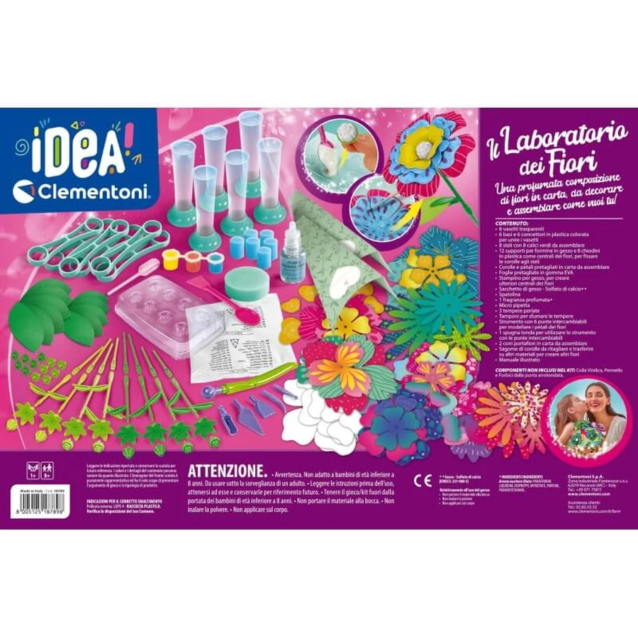Clementoni Idea! El taller de las flores: juego creativo para niños a partir de 8 años