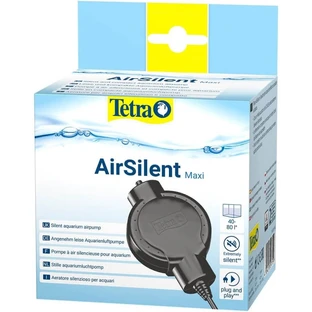 Tetra Airsilent Maxi – cicha pompa powietrza o głośności 35 dB do akwariów o pojemności 40–80 litrów