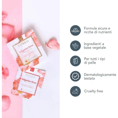 Foreo Bulgarian Rose UFO Activated Masks – 6 Feuchtigkeitsmasken à 6 g