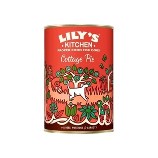 Lily’s Kitchen Cottage Pie cu carne de vită – hrană umedă completă pentru câini adulți, 400 g