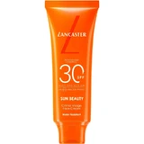 Crema solar facial Lancaster SPF 30 con efecto bronceador, Sun Beauty, alta protección, 50 ml