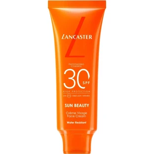 Lancaster Zonnebrandcrème voor het gezicht SPF 30 met bruiningseffect, Sun Beauty, hoge beschermingsfactor, 50 ml