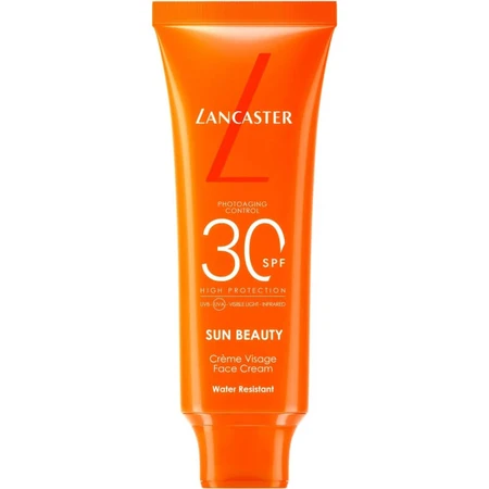 Lancaster Zonnebrandcrème voor het gezicht SPF 30 met bruiningseffect, Sun Beauty, hoge beschermingsfactor, 50 ml