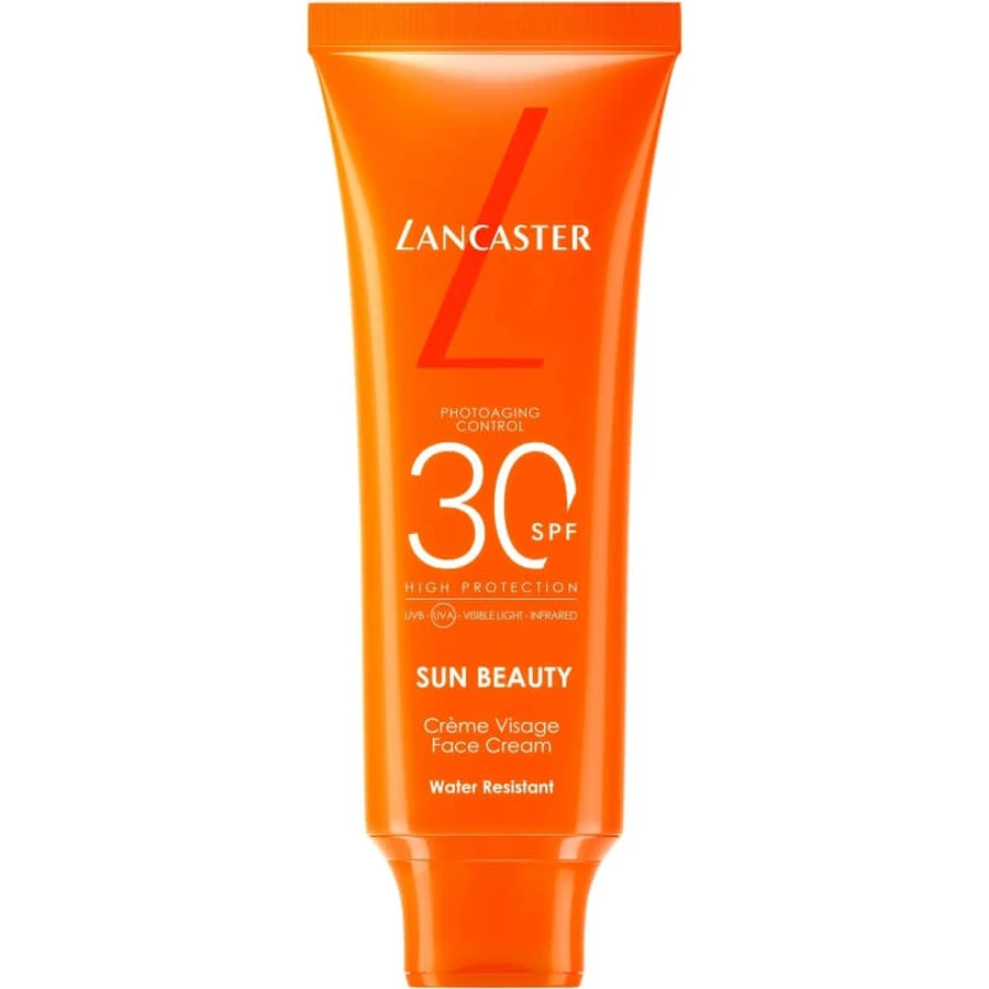 Lancaster Zonnebrandcrème voor het gezicht SPF 30 met bruiningseffect, Sun Beauty, hoge beschermingsfactor, 50 ml