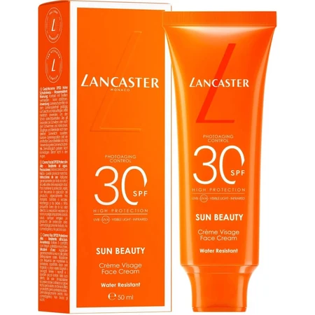 Lancaster Zonnebrandcrème voor het gezicht SPF 30 met bruiningseffect, Sun Beauty, hoge beschermingsfactor, 50 ml