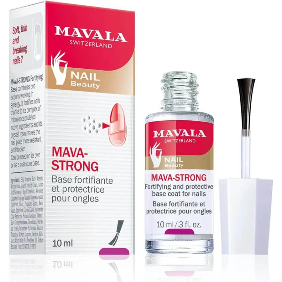 Mavala Mava Strong - Base fortifiante et protectrice pour les ongles, 10 ml