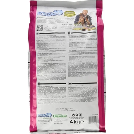 Forza10 Mini Adult Maintenance cu pește – hrană completă pentru câini, 4 kg