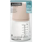 Suavinex Zero Zero Medium 0m+ - Anti-koliekfles met instelbare doorstroming, 180 ml